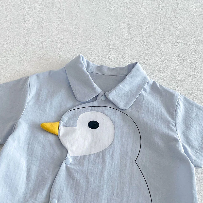 MILANCEL camisa de verano pingüinos para niña, fresca y holgada - imagen 2