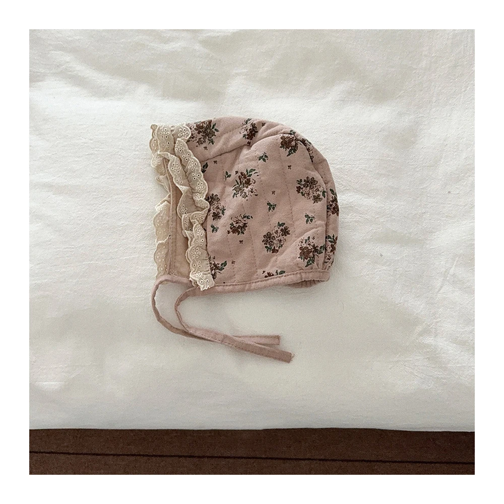 MILANCEL sombrero de invierno infantil con encaje floral y orejeras - imagen 3