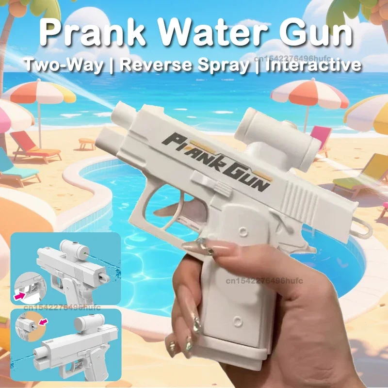 Pistola de agua mini de doble chorro para juegos de verano - imagen 5