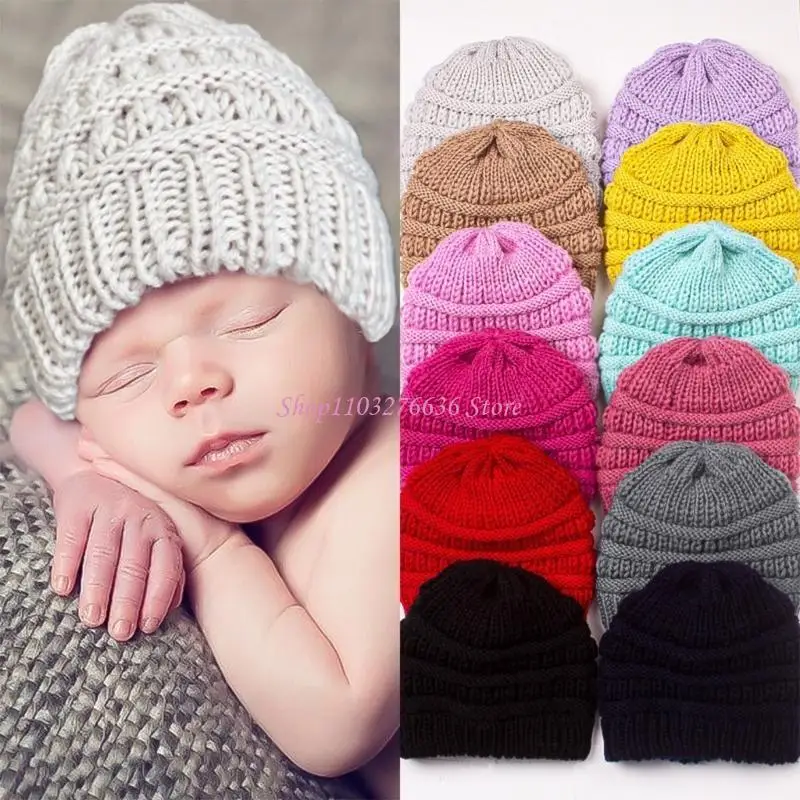 Sombrero boina de punto para recién nacido niñas y niños - imagen 5