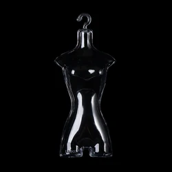 Soporte transparente para muñecas exhibir vestidos