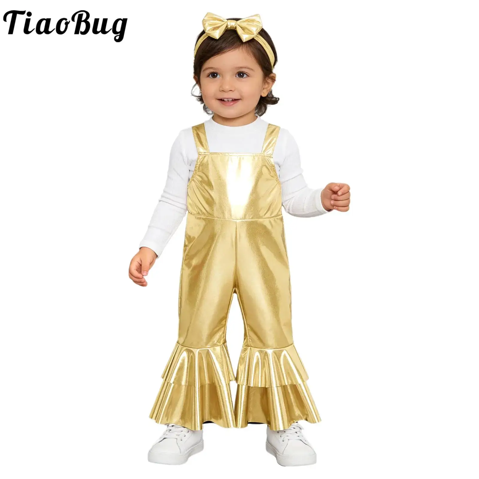 Peto bebé niña con lazo y pantalón acampanado - imagen 2