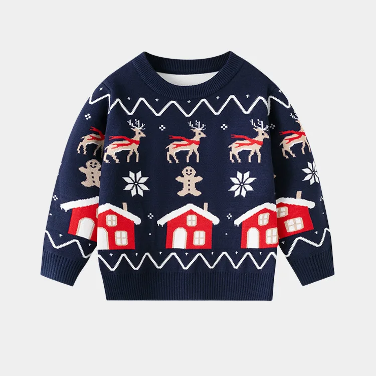 Jersey de Navidad para niñas punto cálido holgado - imagen 2
