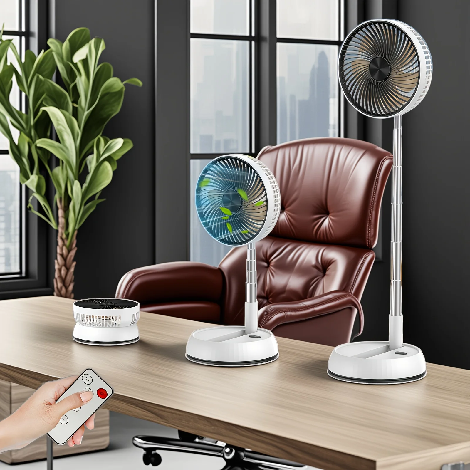 Ventilador silencioso recargable para habitación infantil – Plegable USB - imagen 5