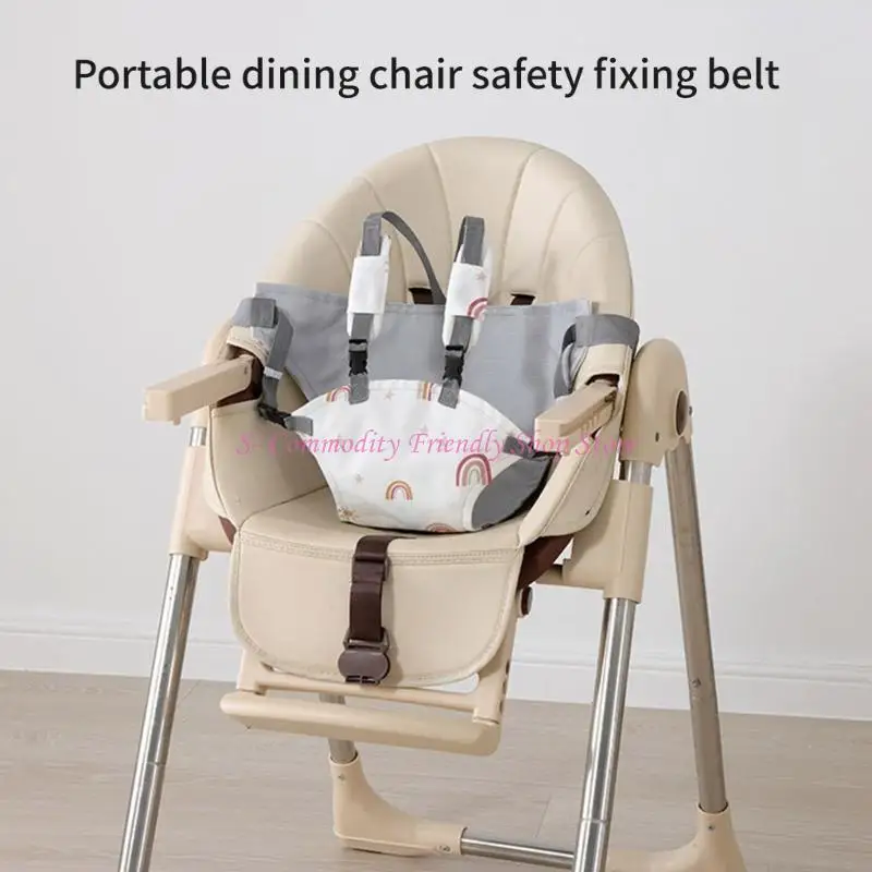 Silla de alimentación para bebés con arnés seguridad ajustable