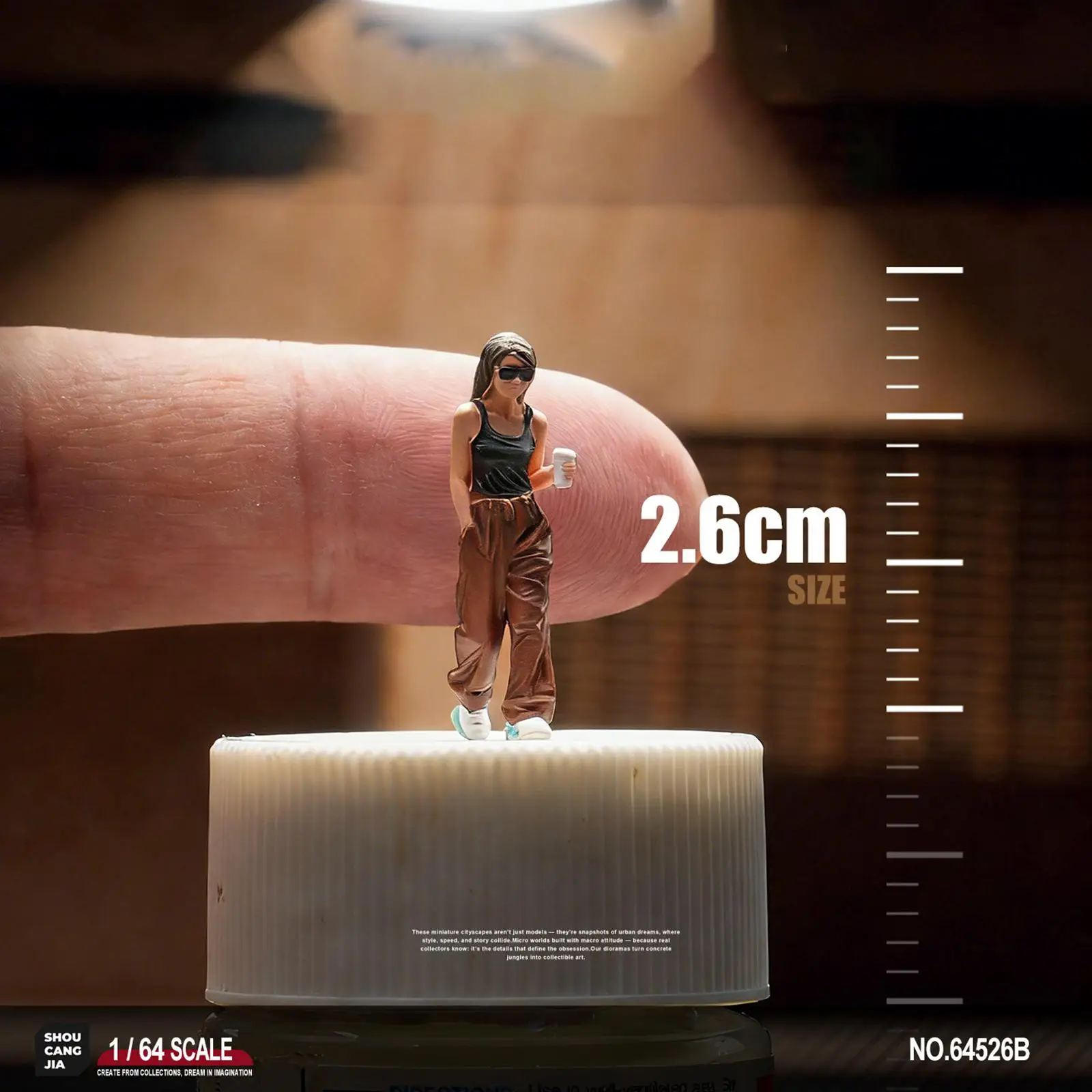 Figura de niña en miniatura, kit modelo resina para diorama - imagen 3