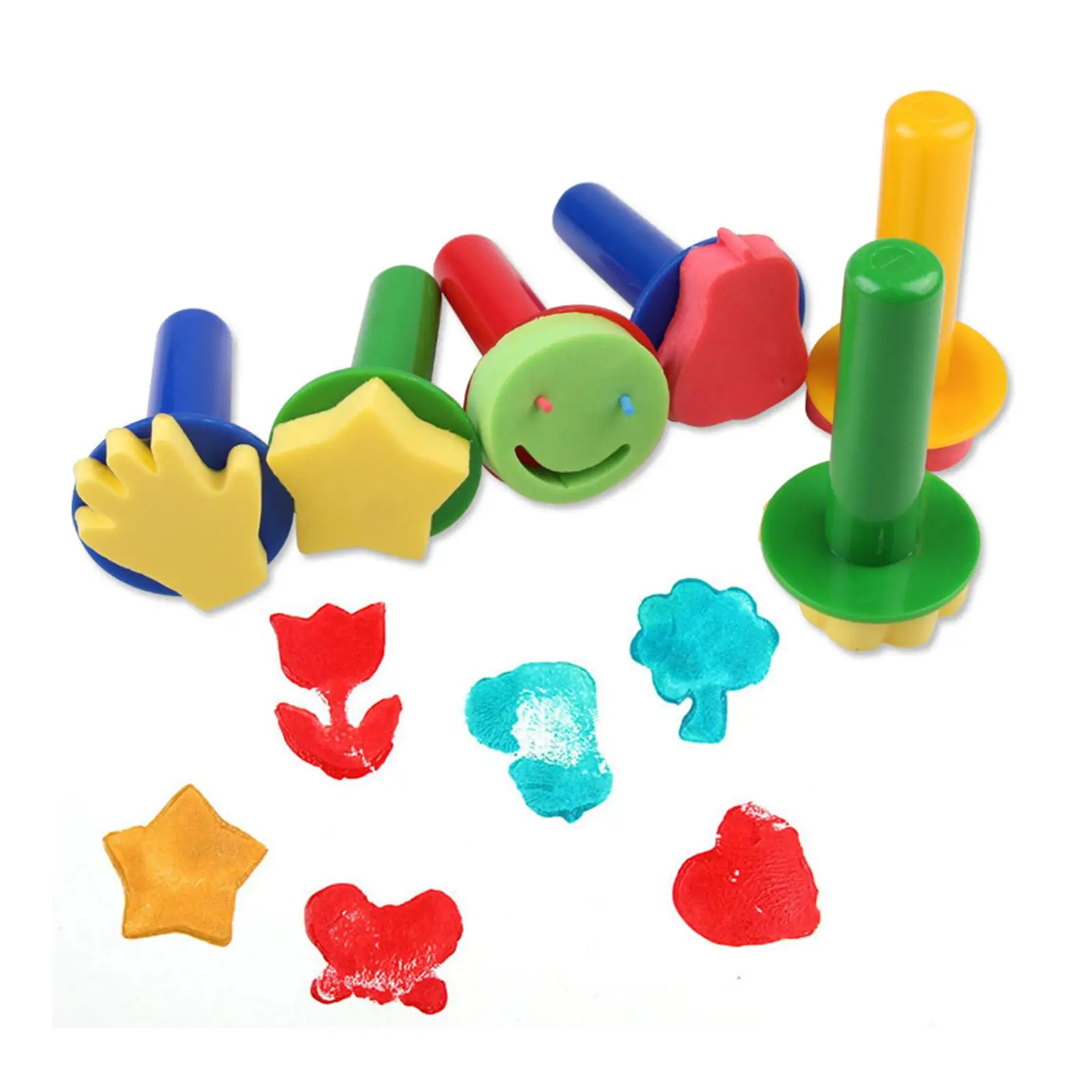 Pinceles de esponja para pintar – set de manualidades infantiles - imagen 2