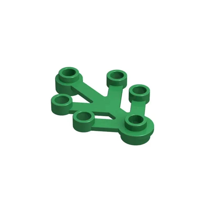 Detalle de piezas de hojas verdes 4x3 para construcción