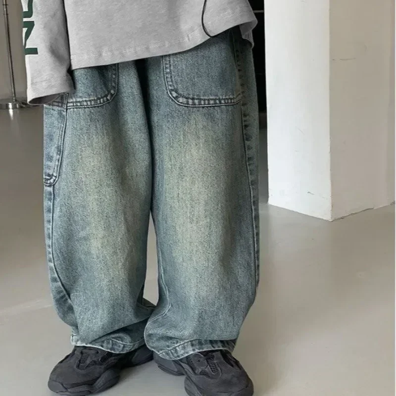 Pantalones vaqueros niño pierna ancha con bolsillos grandes - imagen 2