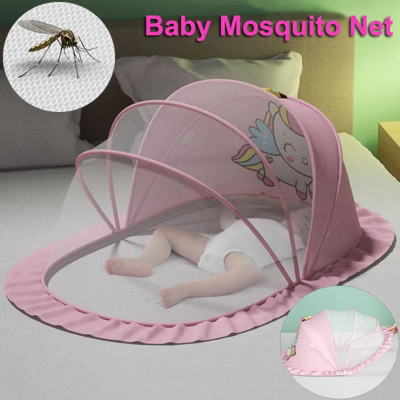 Mosquitera plegable para cuna de bebé vista general