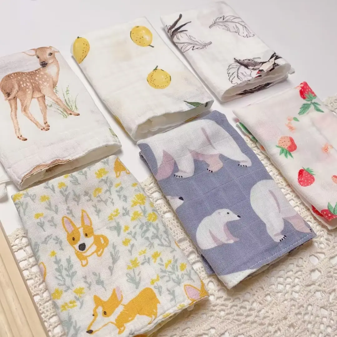 Toalla muselina de algodón bambú para bebé – Suave y absorbente - imagen 2