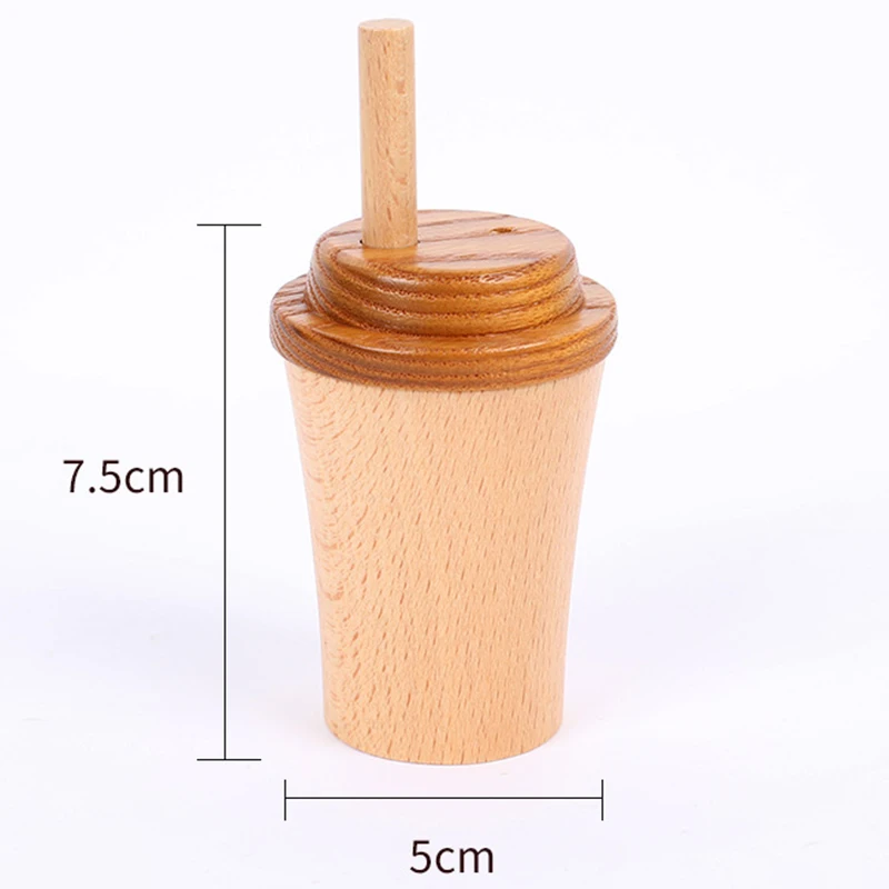 Portapalillos de madera con diseño taza para palillos - imagen 5