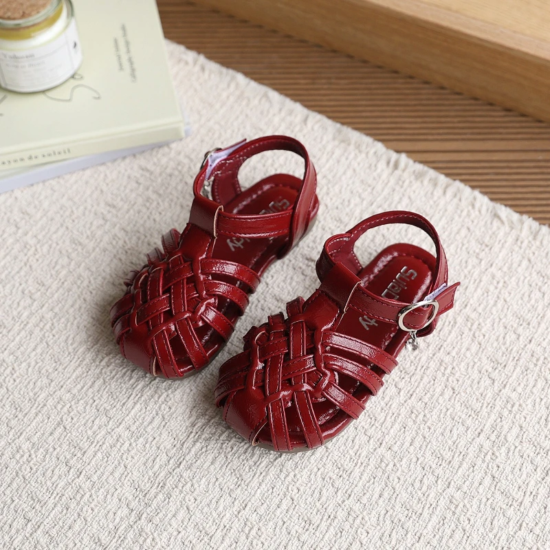 Sandalias romanas planas para niñas – Retro veraniegas - imagen 3