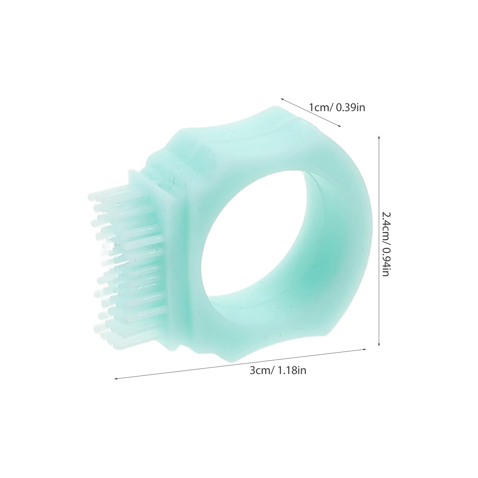 Cepillo de dientes de silicona portátil para bebés y niños pequeños - imagen 4