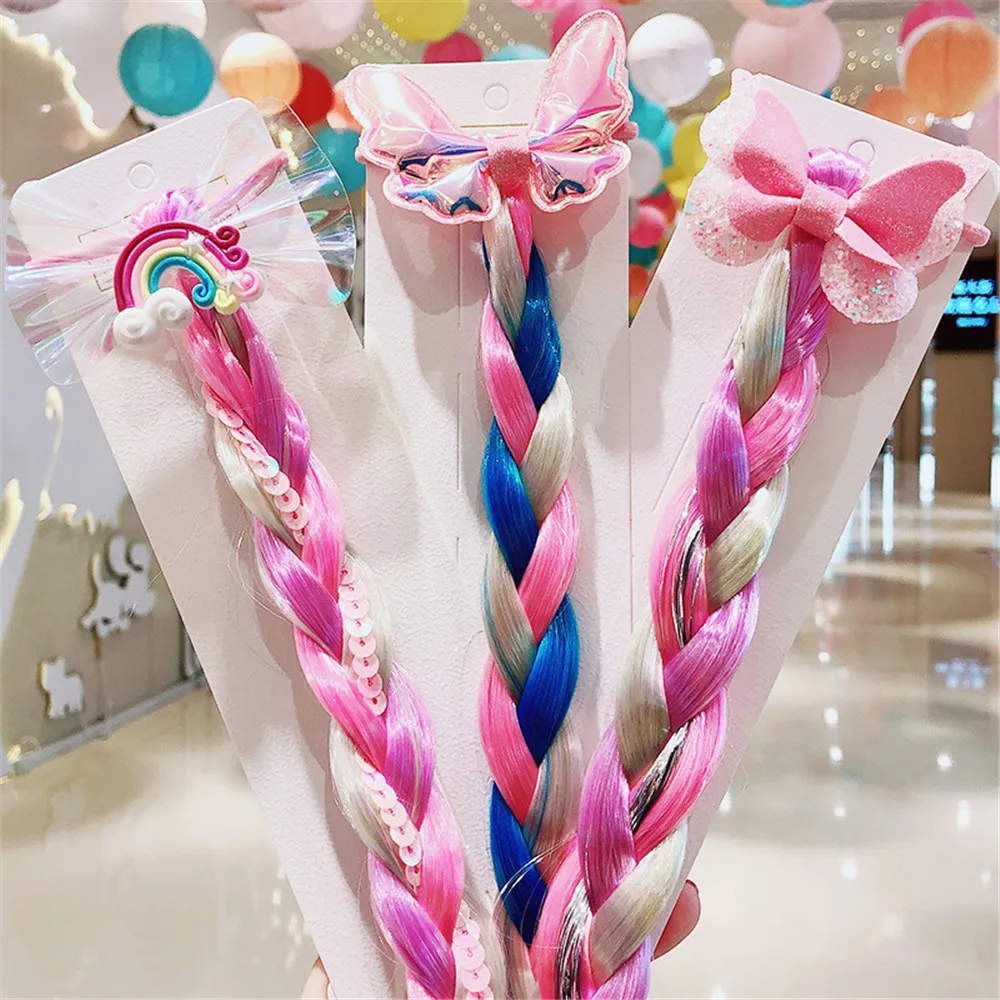 Lazo de pelo arcoíris para niña – Accesorios princesa sin daños