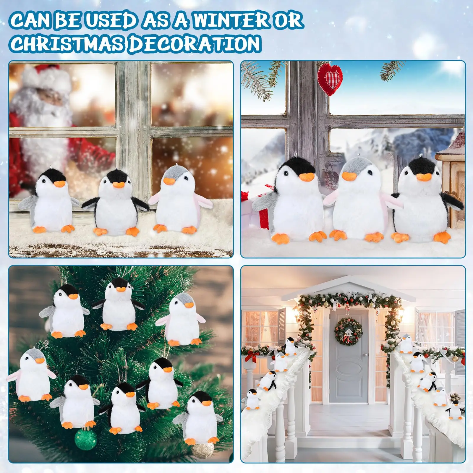 Llavero de pingüino de peluche mini colgante para llaves - imagen 5