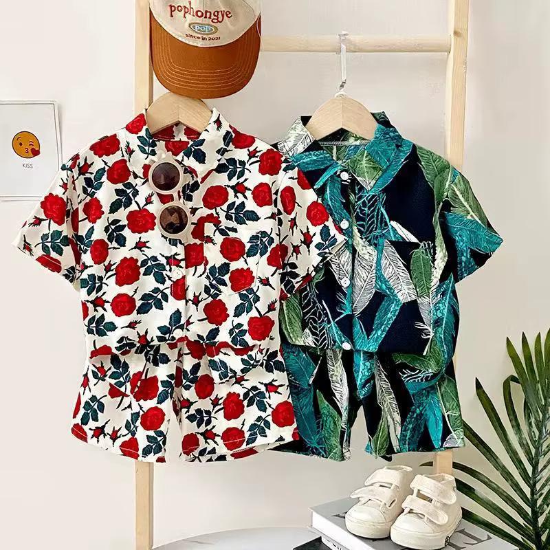 Conjunto de verano para niña: camisa manga corta y pantalón corto - imagen 4
