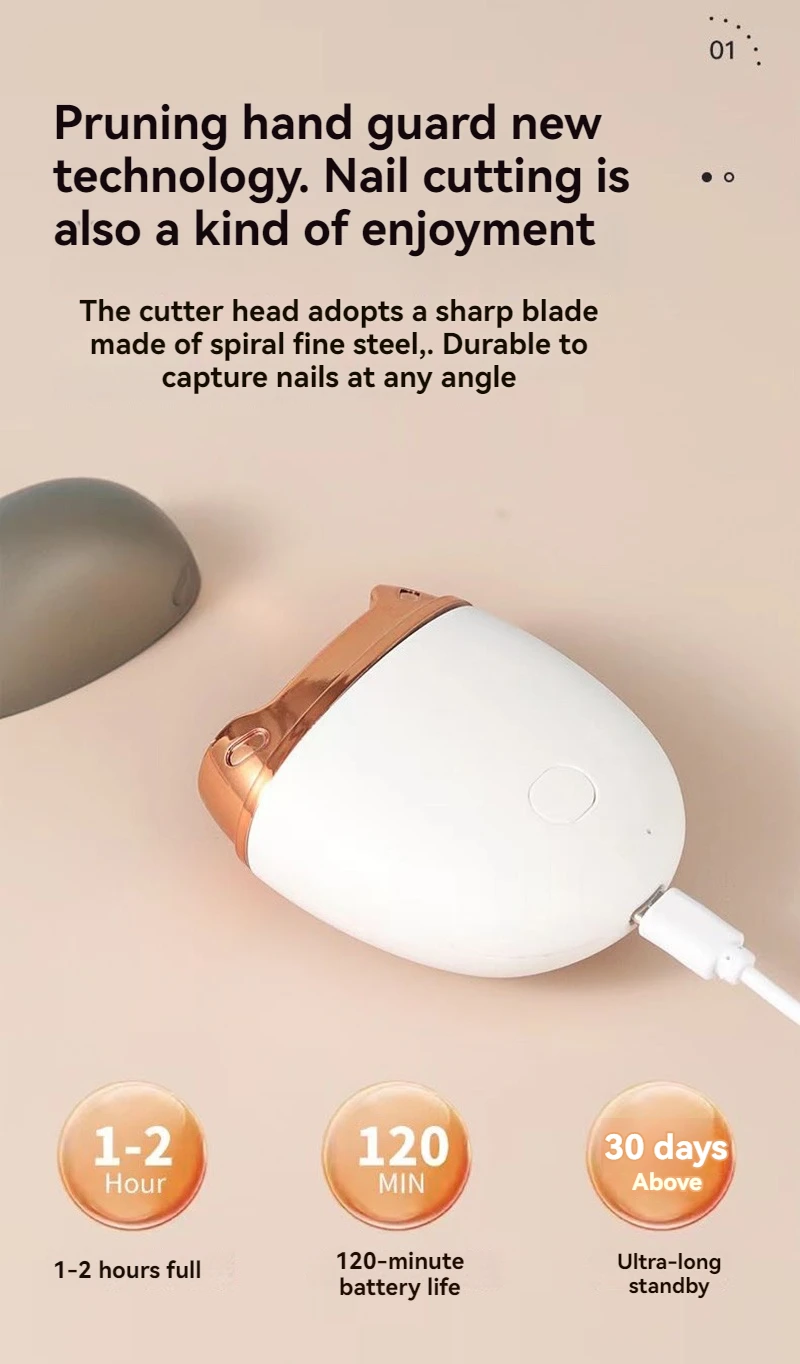 Amoladora de uñas antisalpicaduras
