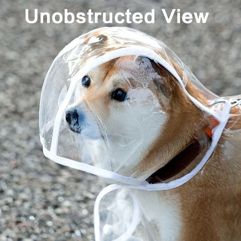 Impermeable para perros grandes transparente y cortavientos - imagen 2