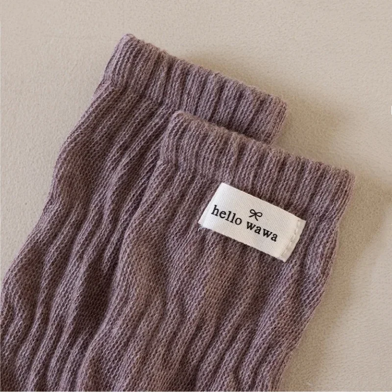Calcetines altos de algodón peinado retro sin costuras - imagen 5