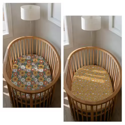 Elinfant Sábanas bajeras ajustables para cuna de bebé