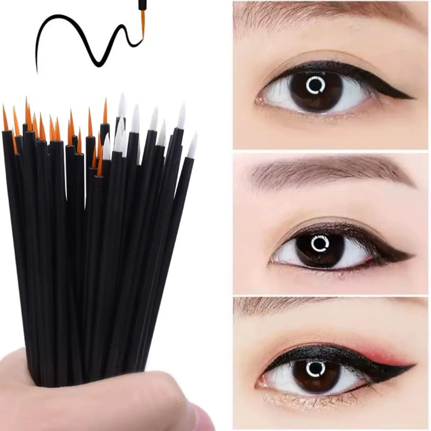 Pincel delineador reutilizable para ojos – set maquillaje niños - imagen 2
