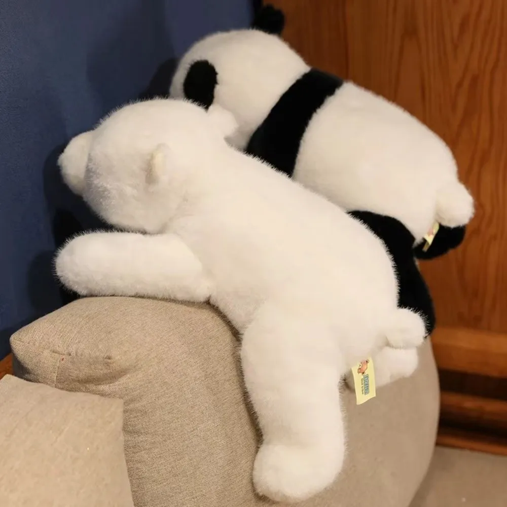 Cojín de suelo peluche animales panda mapache oso acostados