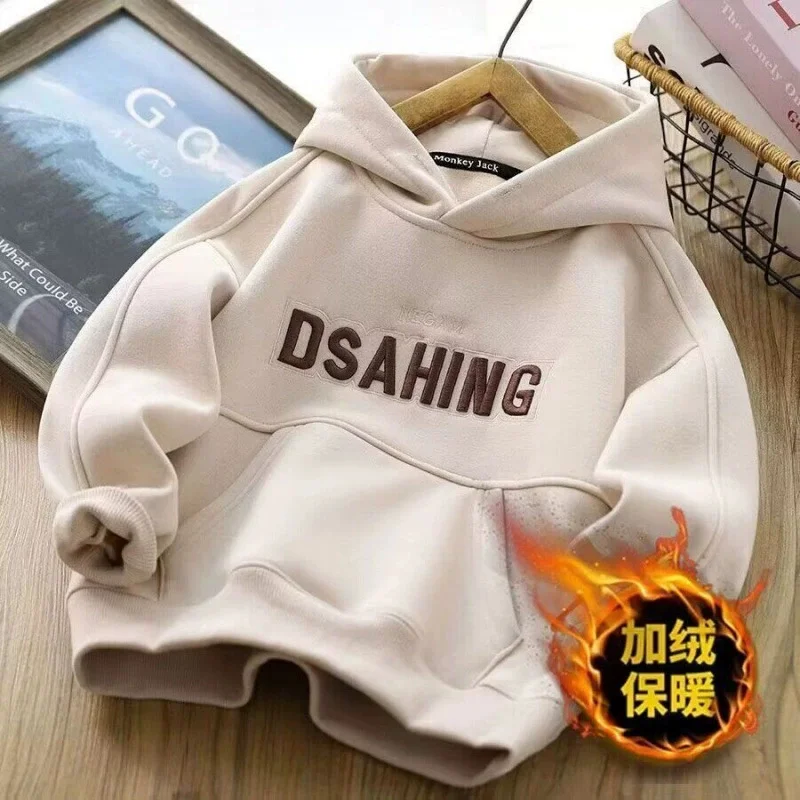 Sudadera de lana con capucha acolchada para invierno - imagen 5