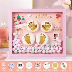 Kit de huellas para bebé: Molde de manos y pies, recuerdo de cien días