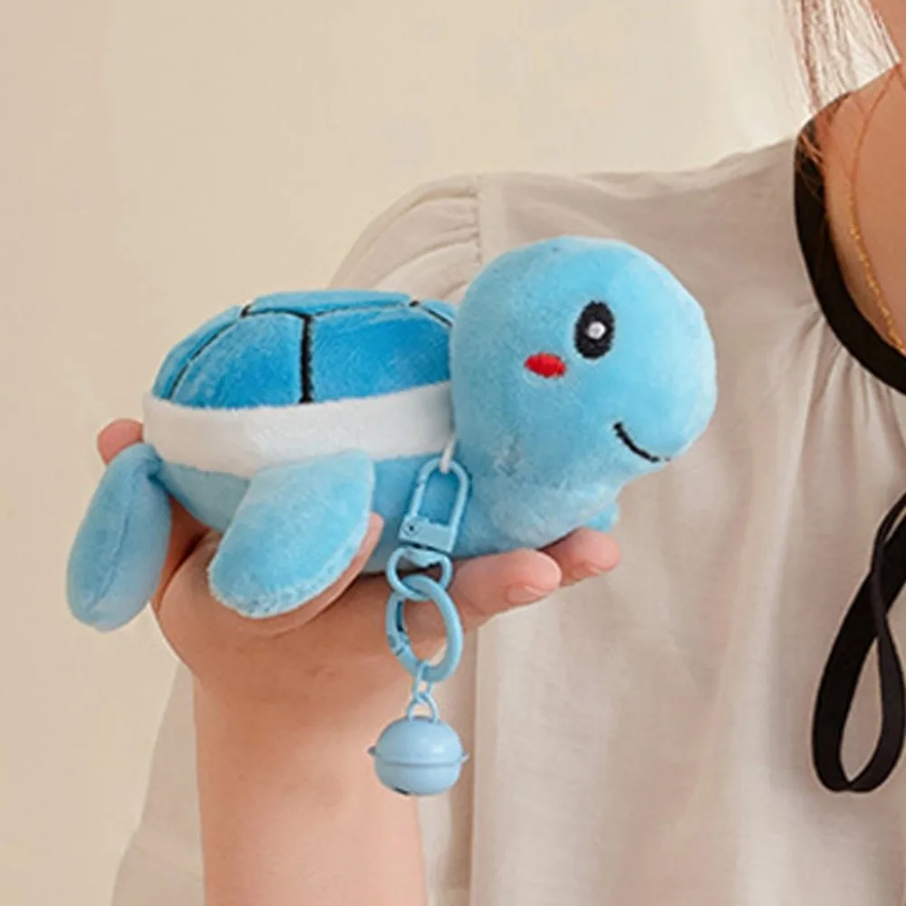 Llavero de peluche tortuga con campana, colgante para bolso - imagen 2