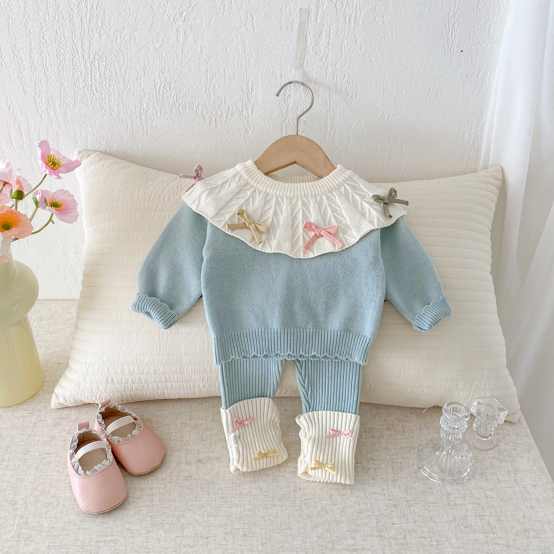 Suéter de punto suave bebé niña – Cálido manga larga otoño invierno - imagen 5