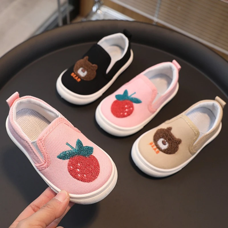 Zapatillas de lona antideslizantes para niños – Planas casual - imagen 2