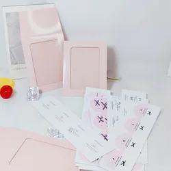 Fundas protectoras para tarjetas 85x11 mm - 10 uds color pastel