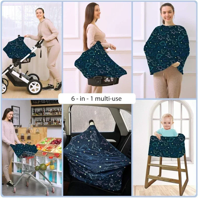 Cubierta de lactancia universal para cochecito, silla alta y carrito - imagen 2