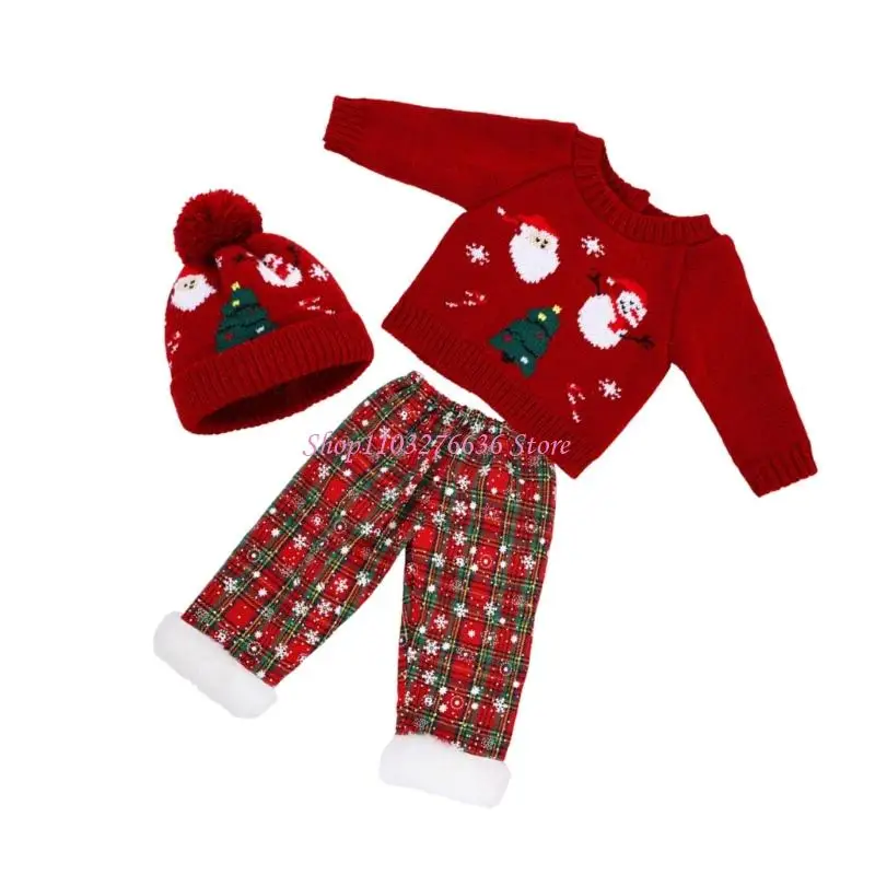 Disfraz Papá Noel para muñeca navideña, traje festivo - imagen 4