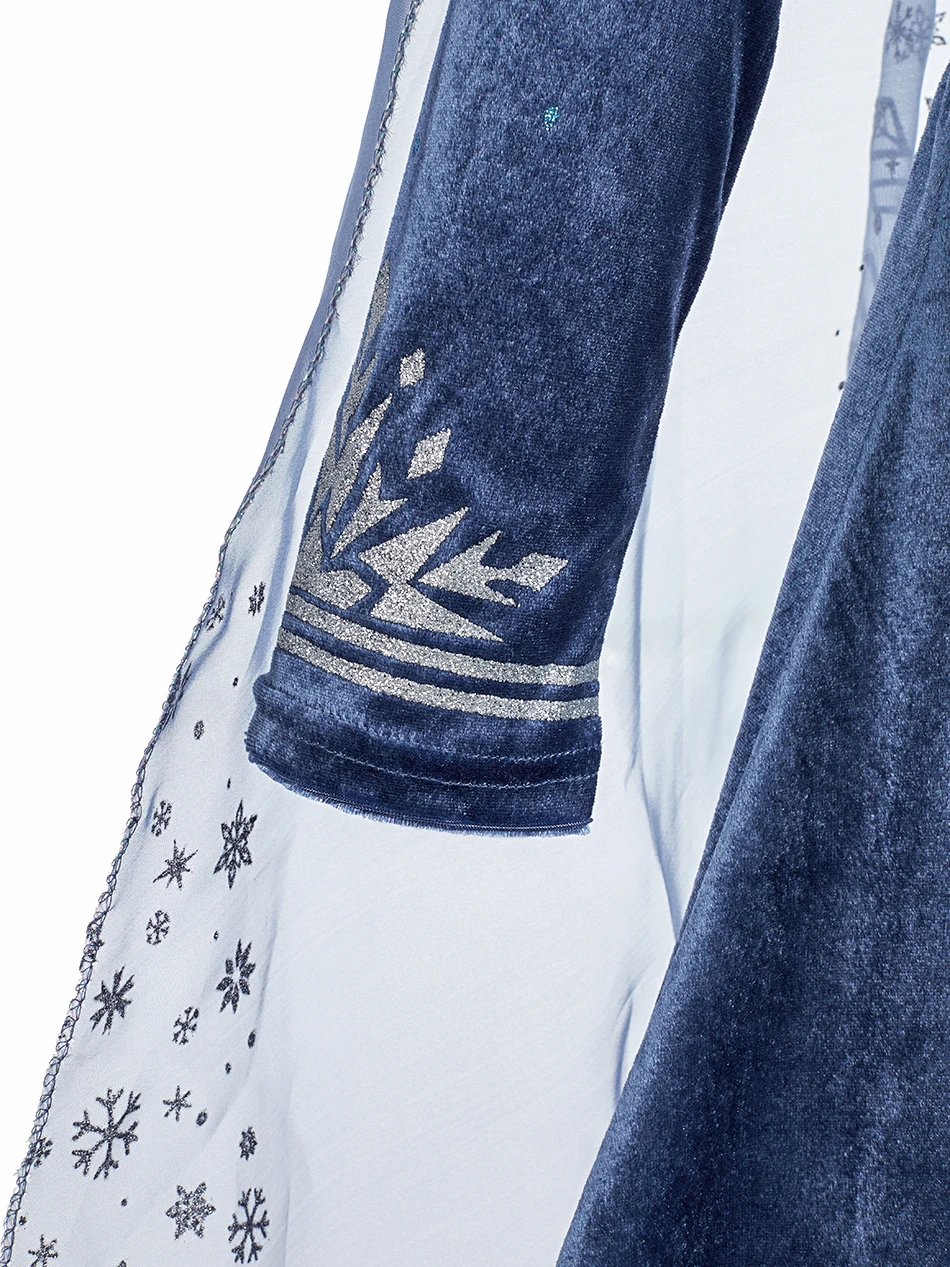 Detalle de diseño con copos y brillo