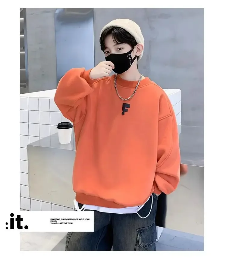 Sudaderas de otoño para niños con jersey holgado de manga larga