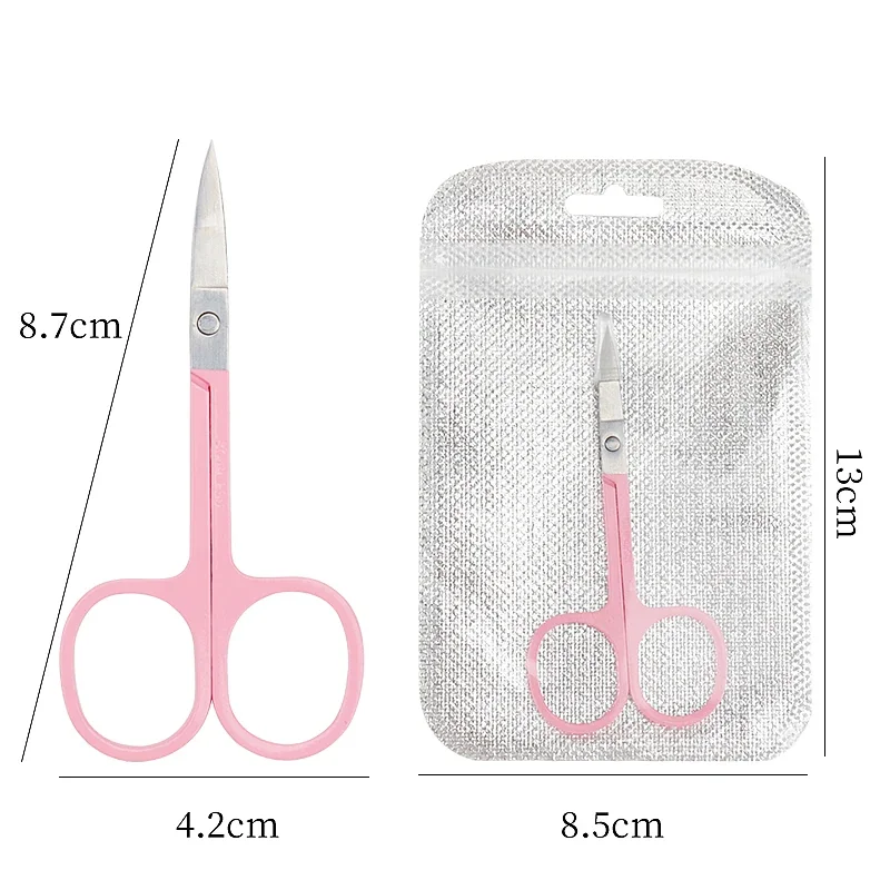 Tijeras de precisión para cejas y manicura de acero inoxidable - imagen 5