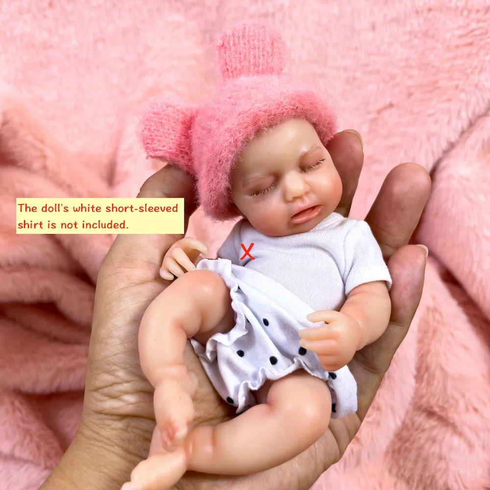 Muñeca reborn LouLou Girl de silicona sólida, cuerpo lavable