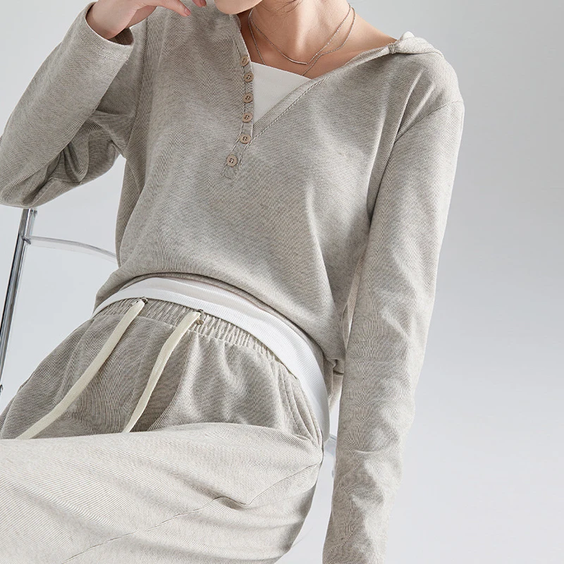 Ropa de maternidad estilo coreano para otoño e invierno, conjunto - imagen 3
