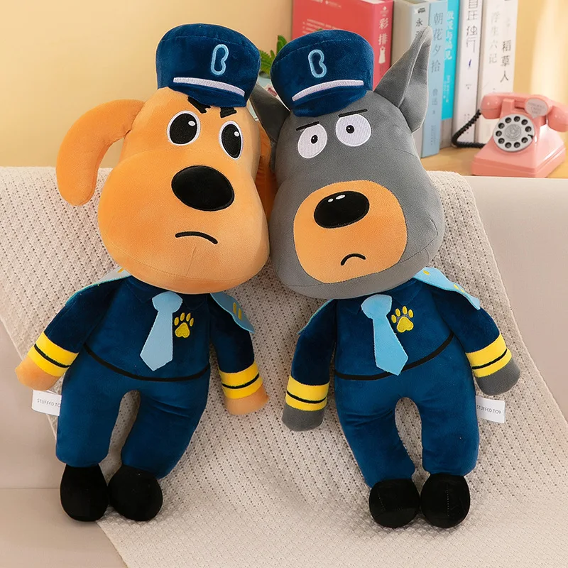 Peluche perro labrador policía sheriff suave y esponjoso