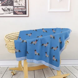 Manta suave de algodón para bebé – Diseño salchicha