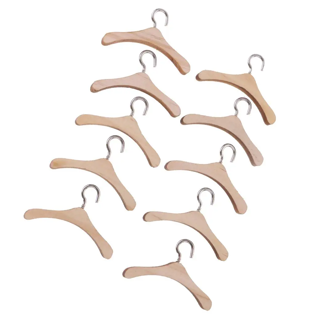 Perchas para ropa con gancho de metal y madera - imagen 3