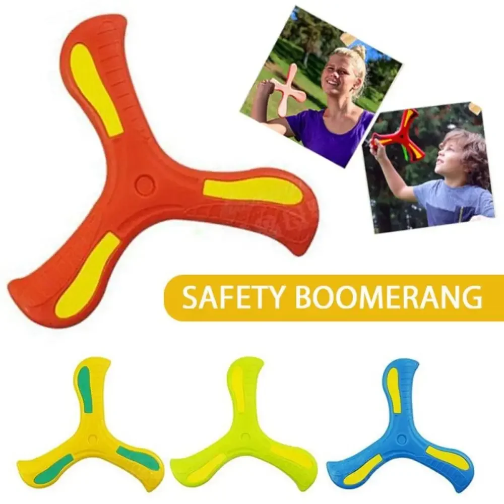 Juguete boomerang de espuma con colores vibrantes