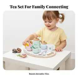 Set de té infantil educativo para juego simbólico social