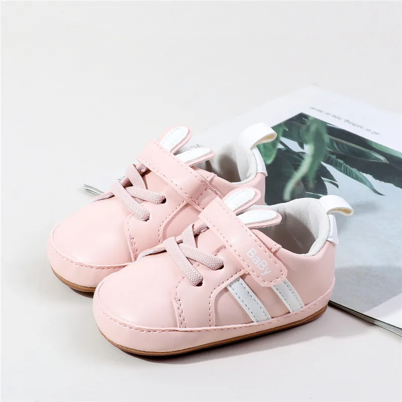 Zapatillas de cuero para bebé con suela blanda primeros pasos - imagen 2