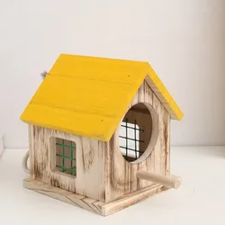 Caja nido de pájaros madera resistente a la lluvia, con ventilación