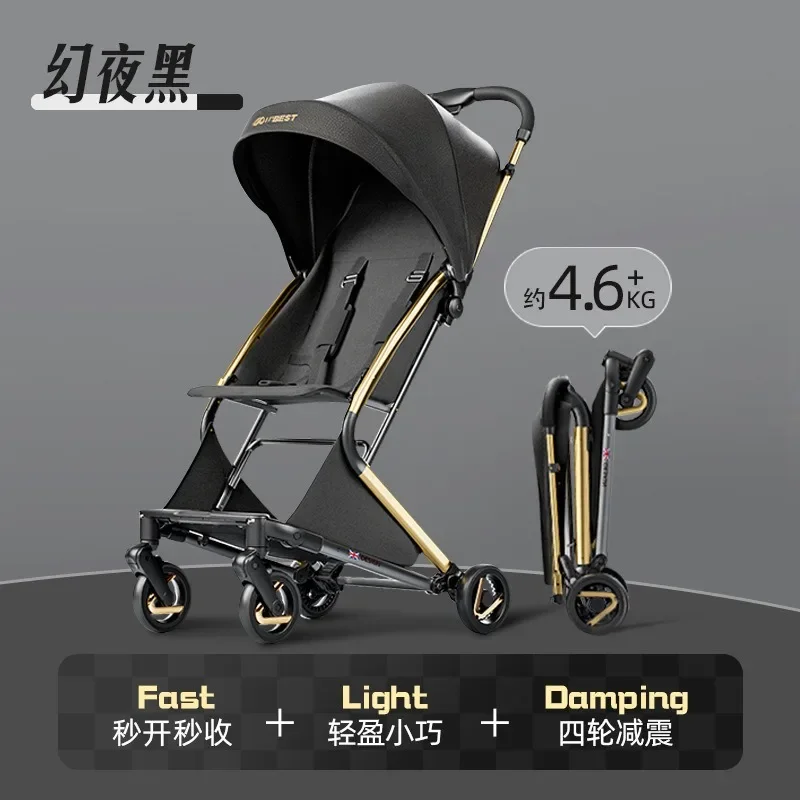 Cochecito bebé plegable ligero de bolsillo para paseos - imagen 3