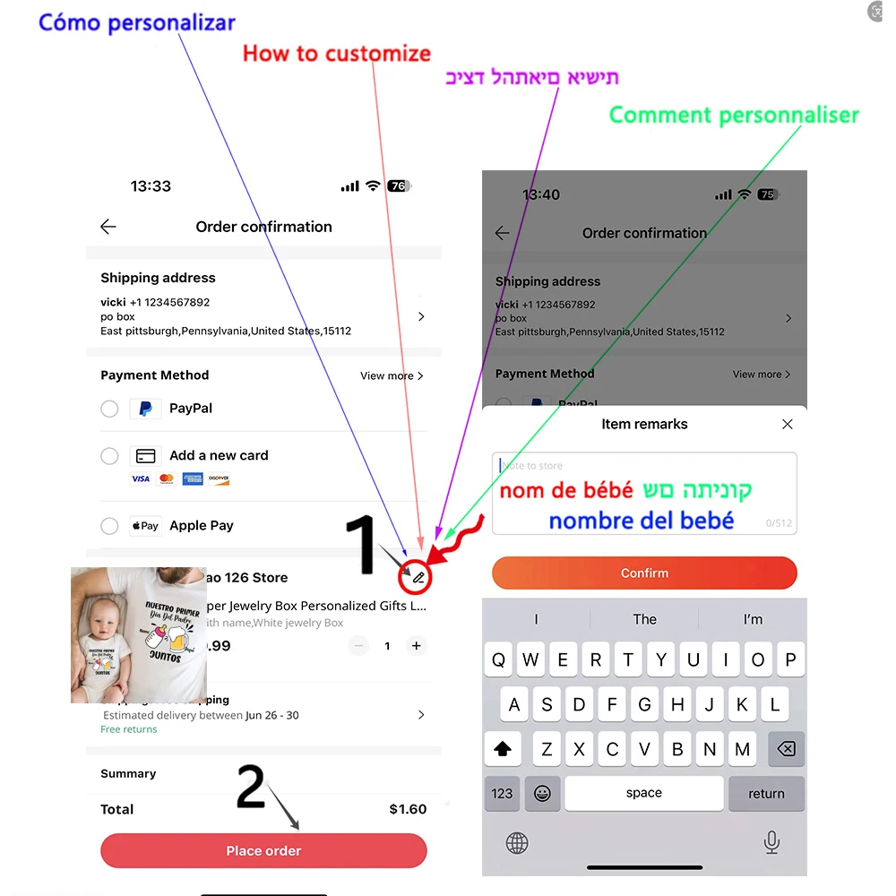 Traje familiar combinado Día del Padre – Pelele bebé y camisa papá - imagen 2