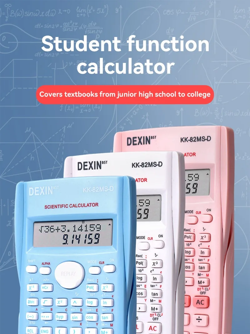 Calculadora científica mostrando pantalla de 13 dígitos